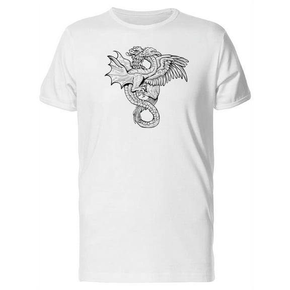 Ouroboros Tattoo Style T-Shirt Men -Image by Shutterstock, Male x-Large