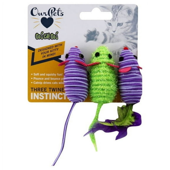 Ourpets Company 10456 Go Cat Go Multi Mice