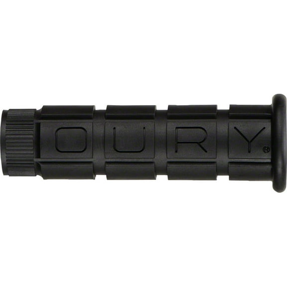 Oury Single Compound Handlebar Grips Black Flangeless No Lock 114mm