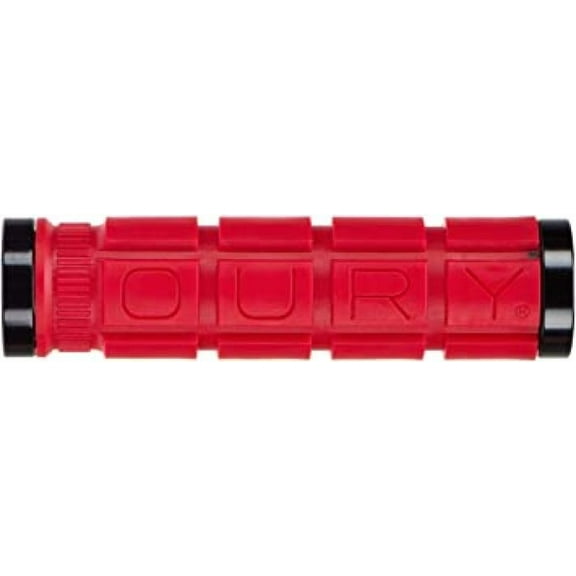 Oury Lock-On Bonus Pack Grips Red Includes Snap Caps Made By ODI 120mm Round