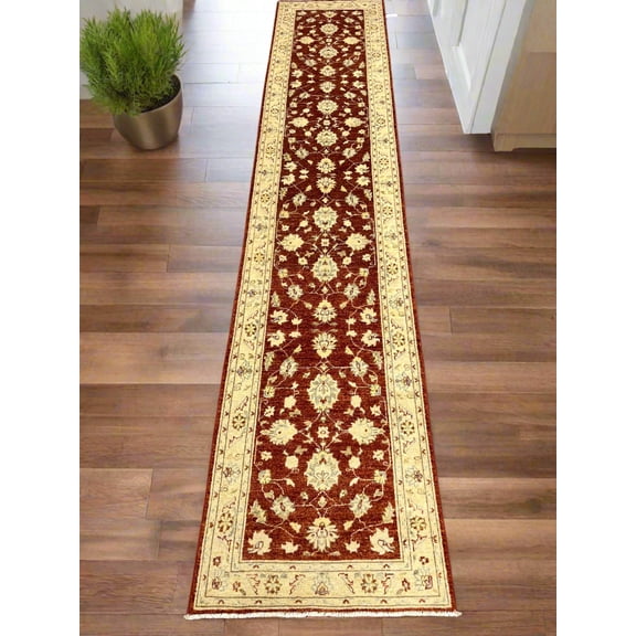 Oushak 2' 7"X13' Handmade Wool Runner Rug # 14239
