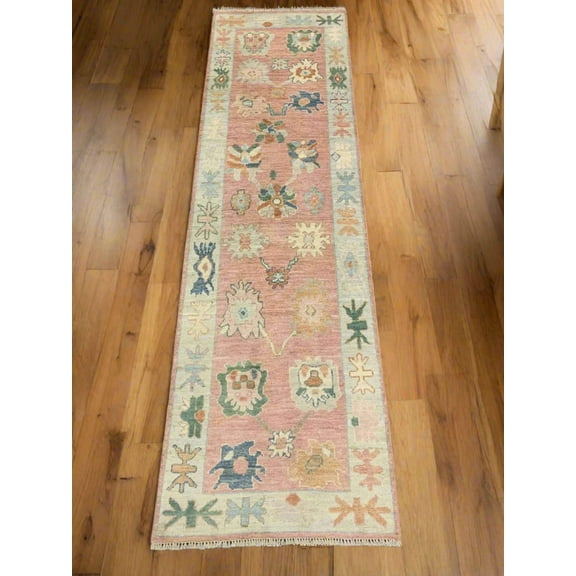 Oushak 2' 7"X9' Handmade Wool Runner Rug # 12241