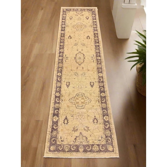 Oushak Gold 2' 8"X10' Handmade Wool Runner Rug # 10577