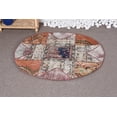 thumbnail image 1 of Oushak Rug, 3.4x3.4 ft Small Rug, Turkish Rugs, Vintage Rug, Pale Rug, Wool Rug, 1 of 9