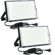 Ouside Outdoor LED Spotlight 150W, IP65 Waterproof Security Lighting for Home, Patio, Garage, Terrace, 2 Pieces
