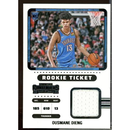 Ousmane Dieng Card 2022-23 Panini Contenders Rookie Ticket Swatches #20