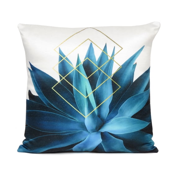 Oussum 2-Pack Floral Decorative Throw Pillows Cases Cushion Covers, Size 18x18 Inches