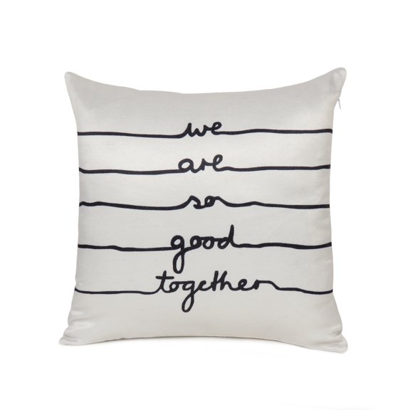 Oussum 2-Pack Floral Decorative Throw Pillows Cases Cushion Covers, Size 20x20 Inches