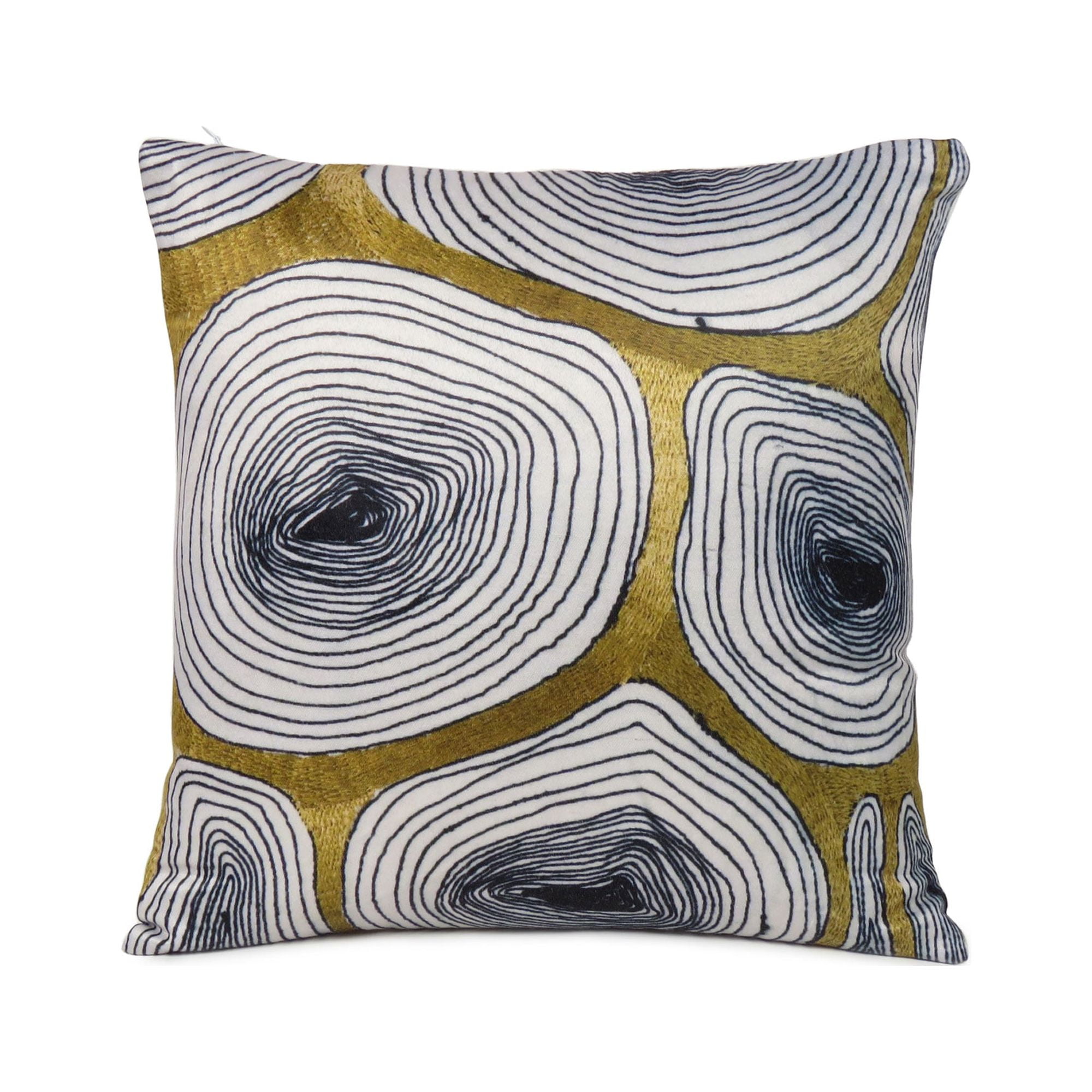 Oussum 2-Pack Floral Decorative Throw Pillows Cases Cushion Covers, Size 20x20 Inches