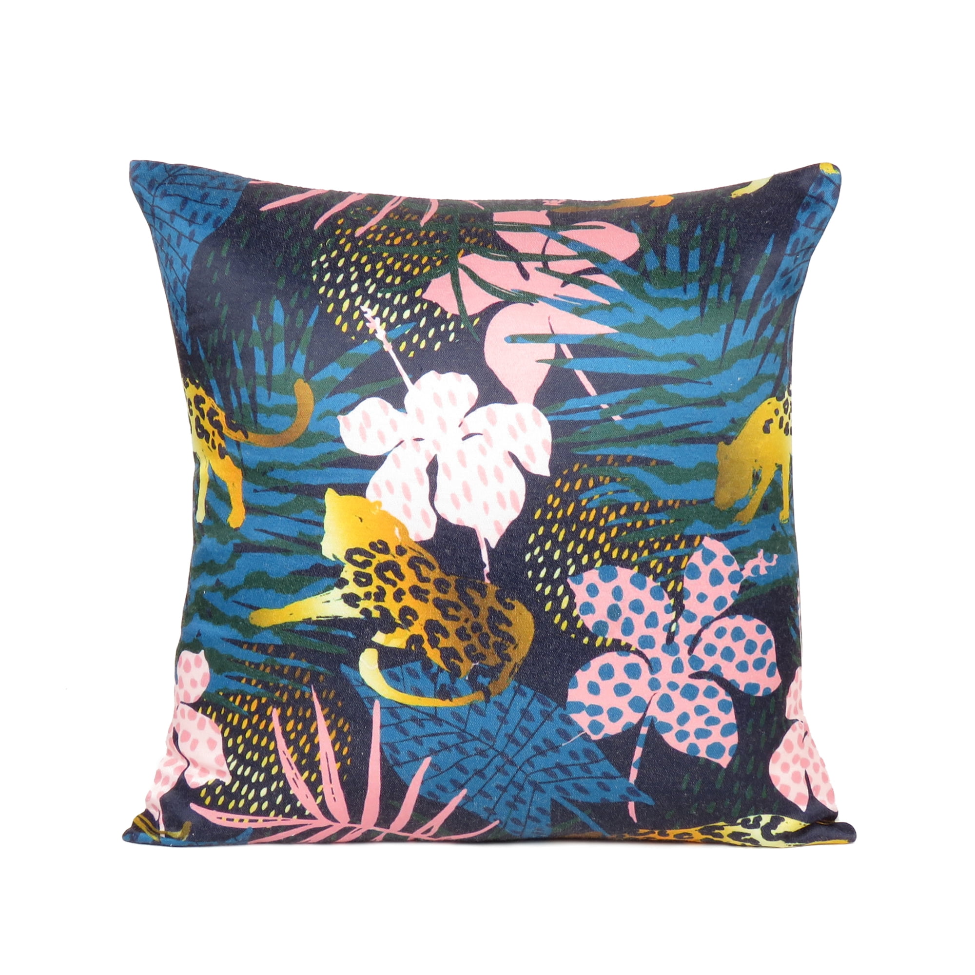 Oussum 2-Pack Floral Decorative Throw Pillows Cases Cushion Covers, Size 20x20 Inches