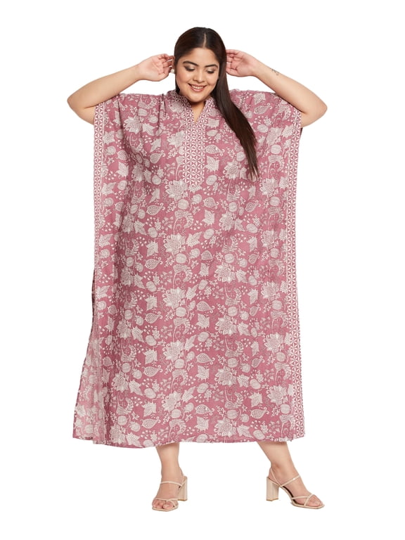 Cotton Kaftan Dress Maxi Length For Women Summer Caftan Dress