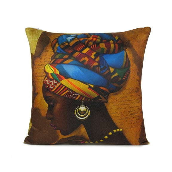 Oussum Floral Decorative Throw Pillows Cases Printed Cushion Covers, Size 16x16 Inches