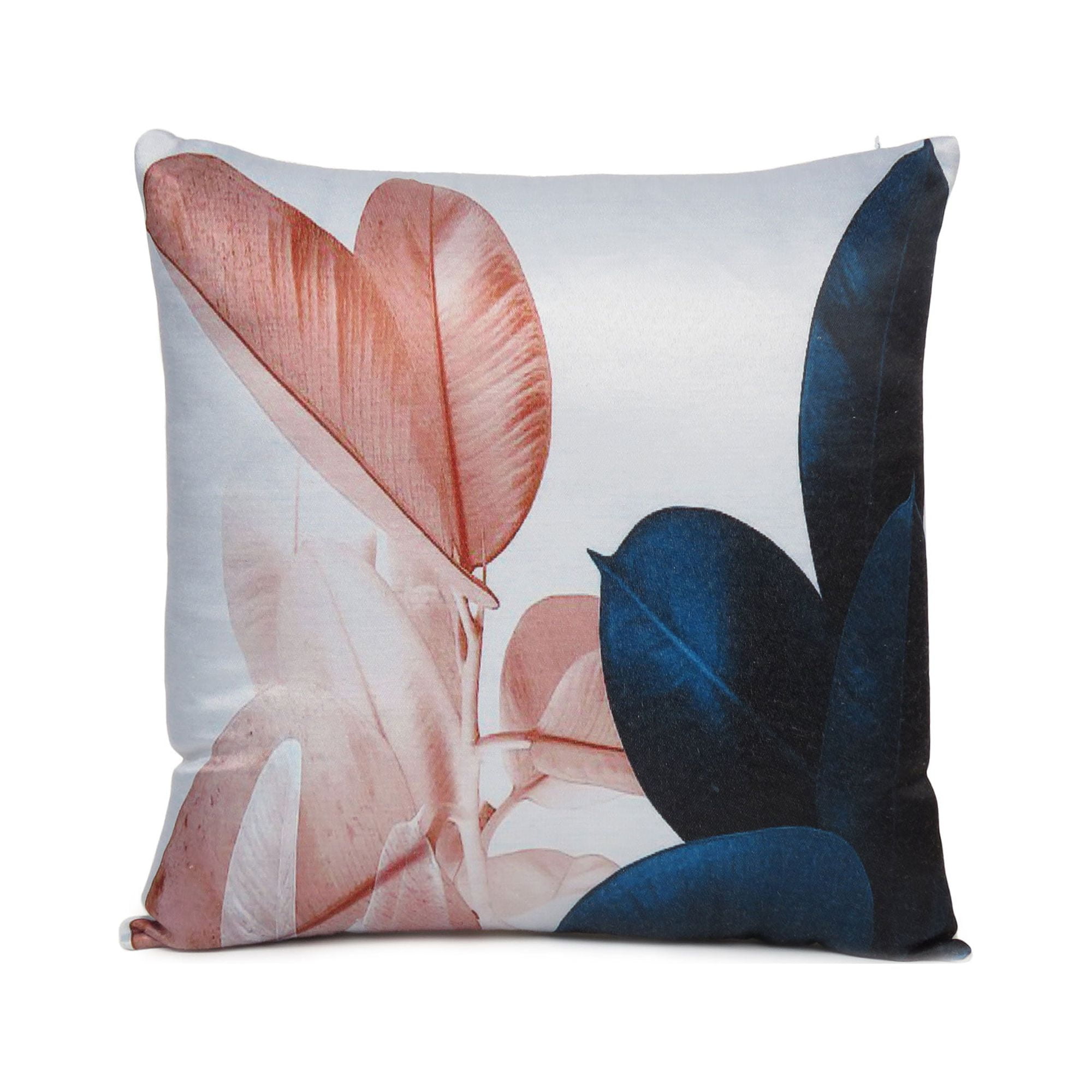 16" x 16" Floral Printed Cotton Satin Euro Pillow Cover
