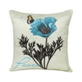 thumbnail image 1 of Oussum Floral Decorative Throw Pillows Cases Printed Cushion Covers, Size 18x18 Inches, 1 of 4