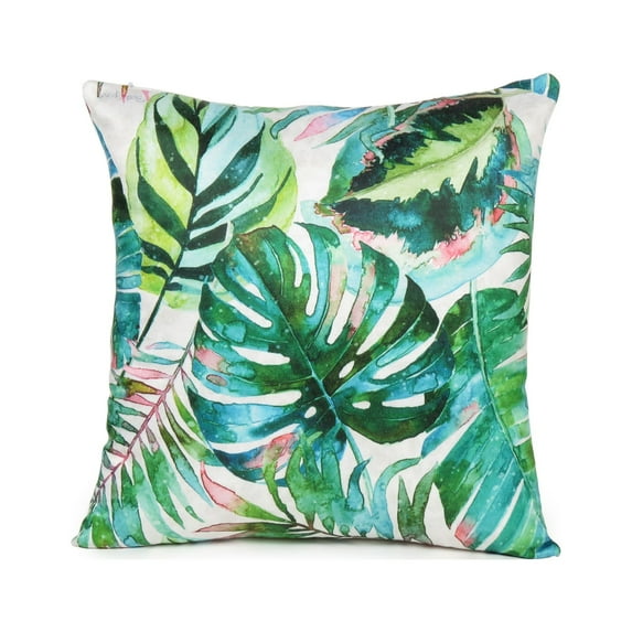 Oussum Floral Decorative Throw Pillows Cases Printed Cushion Covers, Size 20x20 Inches