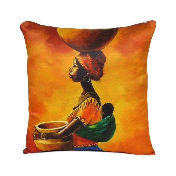 Oussum Floral Decorative Throw Pillows Cases Printed Cushion Covers, Size 20x20 Inches