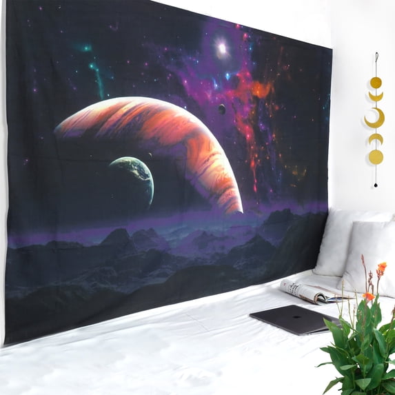 Oussum Galaxy Landscape Tapestry Wall Hanging Modern Wall Art Tapestries College Dorm Online, Size 84x56 Inches