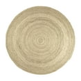 thumbnail image 1 of Oussum Hand Woven Natural Jute Area Rug Round Indoor Home Décor Area Runner Online, 1 of 6