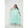 thumbnail image 1 of Oussum Plus Size Embroidered Kaftan Dresses for Women Long Solid Caftan Dress, 1 of 8