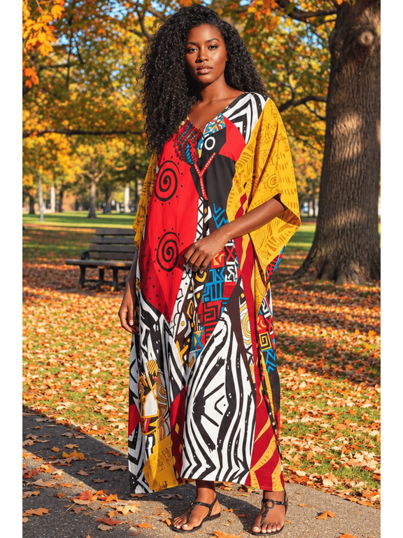 Plus Size Kaftans Dresses for Women Long Maxi Dress Ladies Caftans