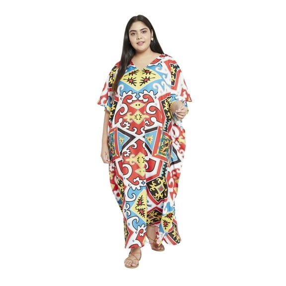 Oussum Plus Size Kaftans Dresses for Women Long Maxi Dress Ladies Caftans