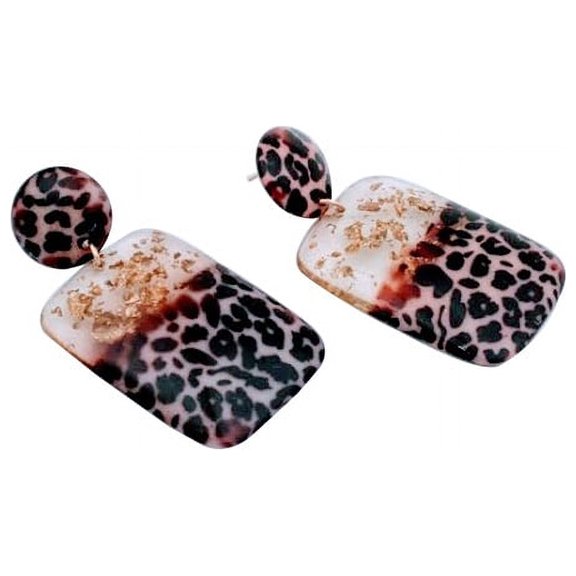 Oussum Resin Earrings Dangle Drop Geometric Tortoise Shell Fashion Earrings for Ladies Gifts Ideas Online