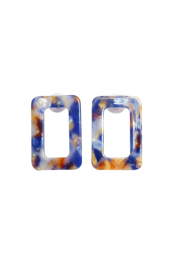 Resin Earrings for Women Geometric Tortoise Shell Rectangle Resin Stud Earrings for Ladies Fashion Jewelry Gifts for Her Online