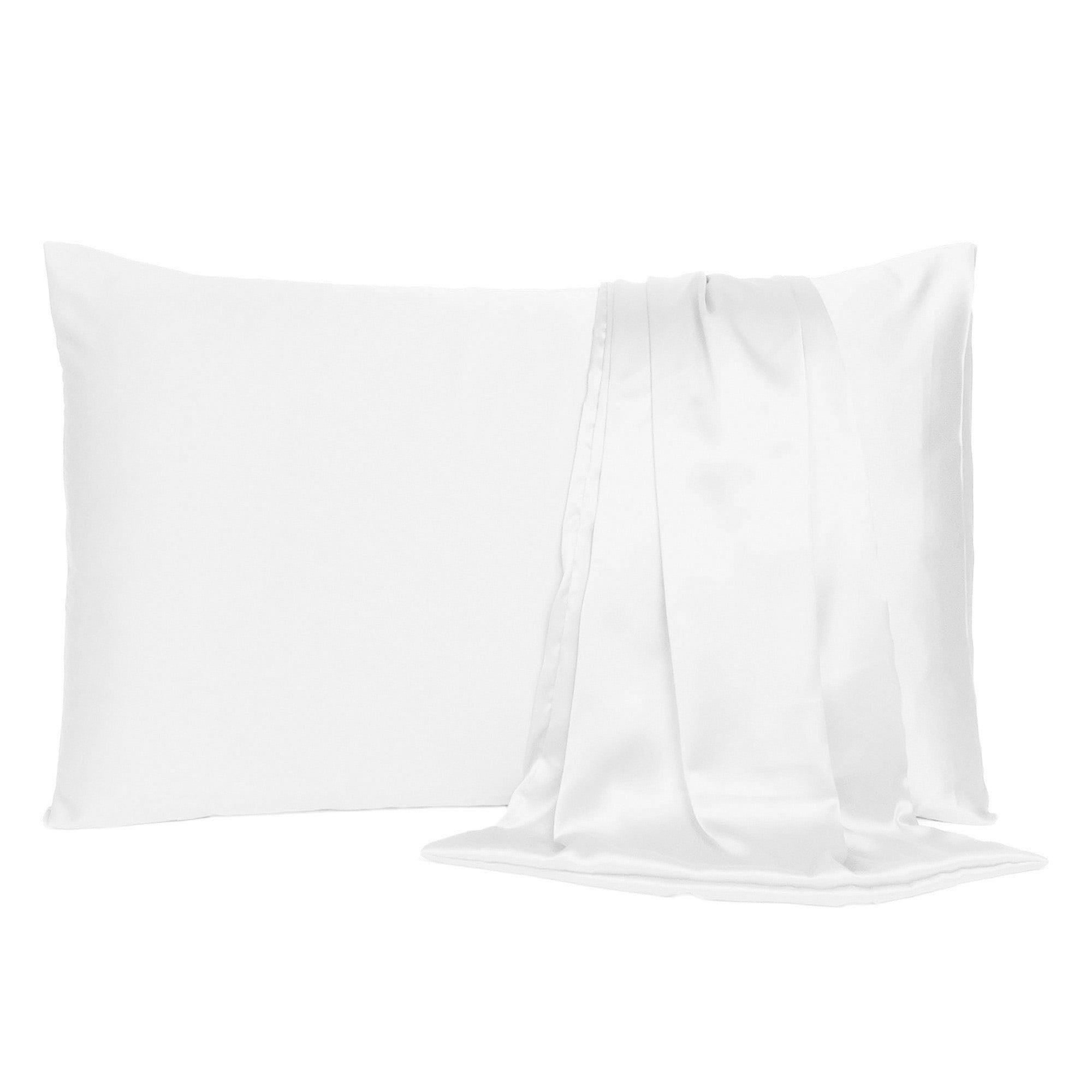 Oussum Satin Pillow Case Standard Pillowcases King Queen Bed Size