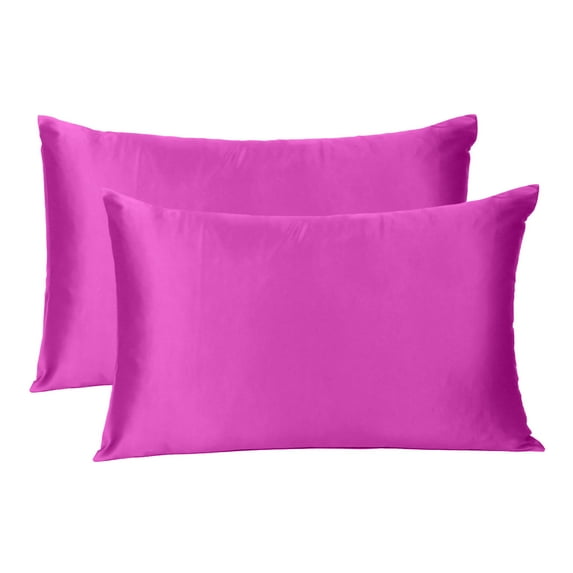 Oussum Satin Pillowcases 2-Pack for Hair Skin Standard King Queen Bed Pillow Cases Bedroom Online