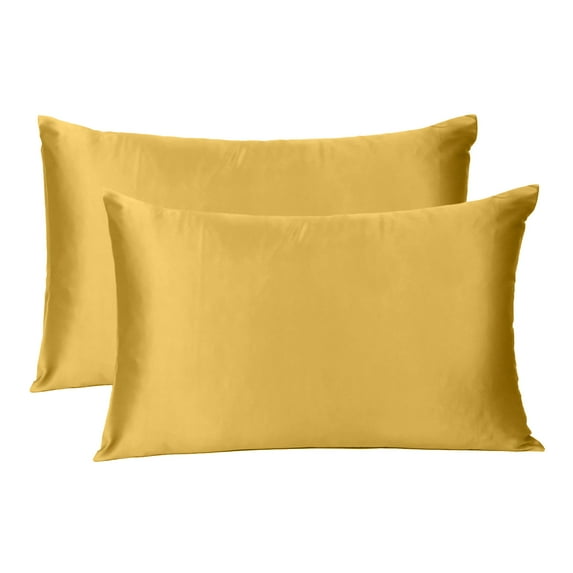 Oussum Satin Pillowcases 2-Pack for Hair Skin Standard King Queen Bed Pillow Cases Bedroom Online