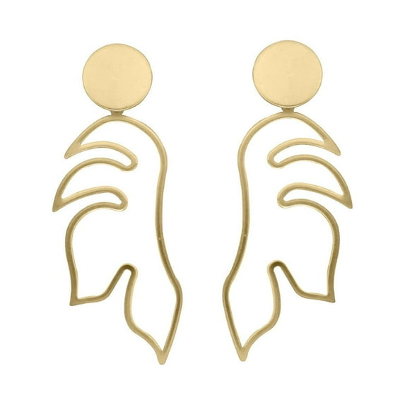 Oussum Tropical Fashion Earrings for Women Hollow Summer Tropical Leaf Earrings Online