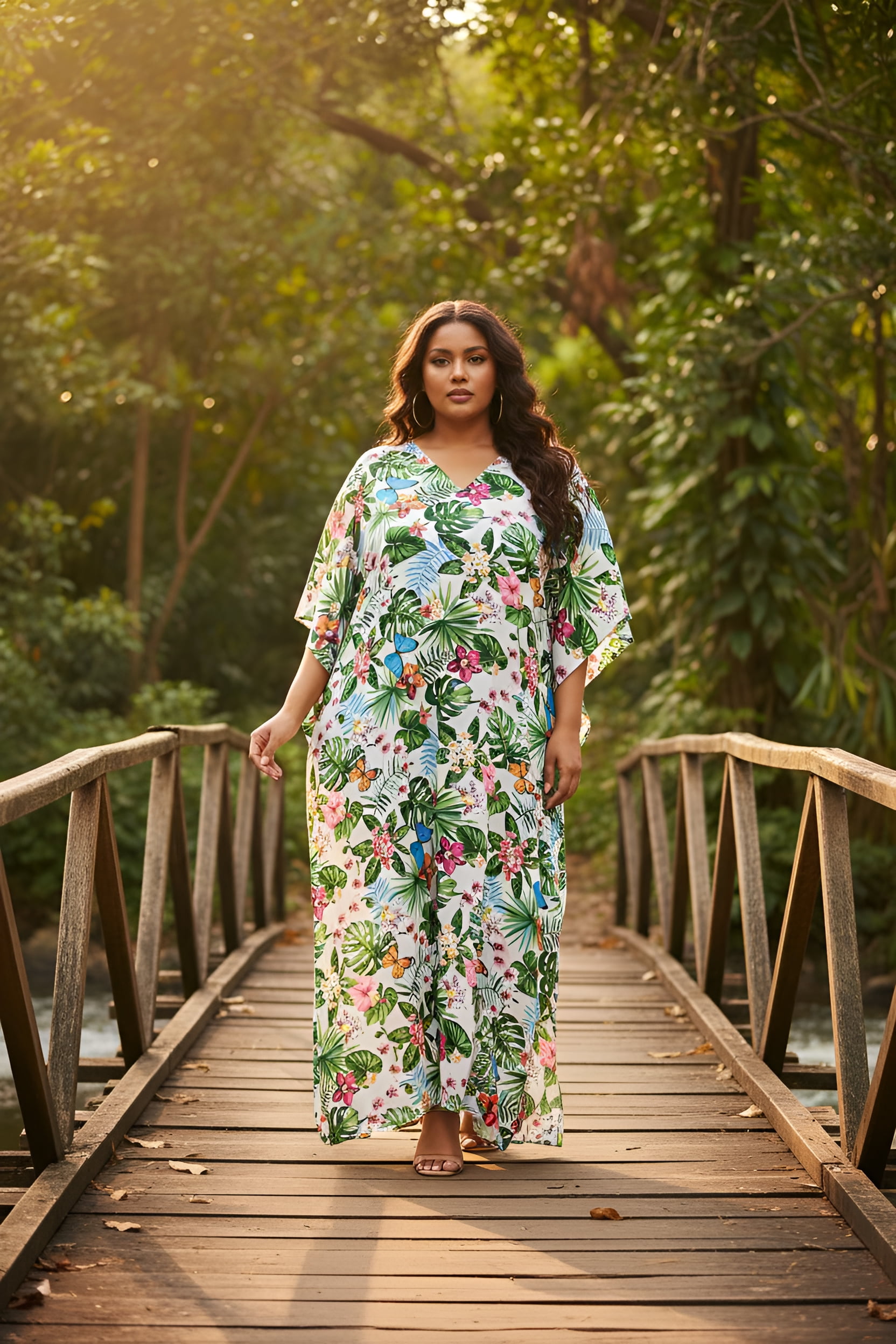 Oussum Women Kaftan Cover Up Polyester Beach Maxi Dress Plus Size Boho Caftan Gown Oussum Women Kaftan Cover Up Polyester Beach Maxi Dress Plus Size Boho Caftan Gown