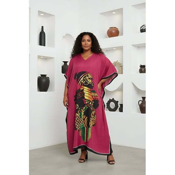 Oussum Women Kaftans Dresses Caftan Long Maxi Printed Dress for Ladies Online