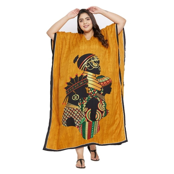 Oussum Women Kaftans Dresses Caftan Long Maxi Printed Dress for Ladies Online