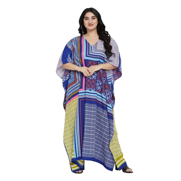 Oussum Women Kaftans Dresses Caftan Long Maxi Printed Dress for Ladies Online
