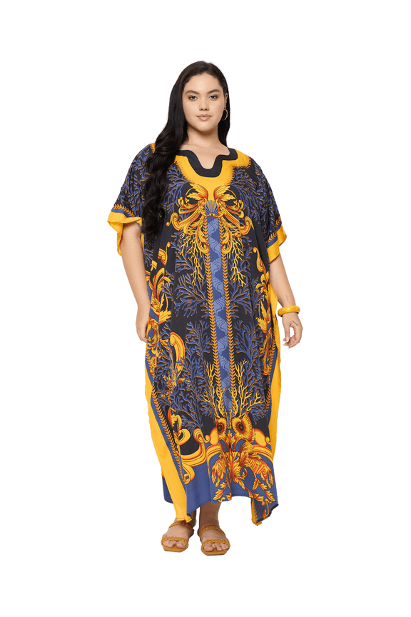 Women Plus Size Caftan Dress Long Maxi Kaftan Dress