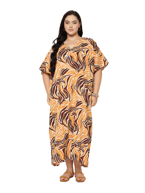 Women Plus Size Caftan Dress Long Maxi Kaftan Dress