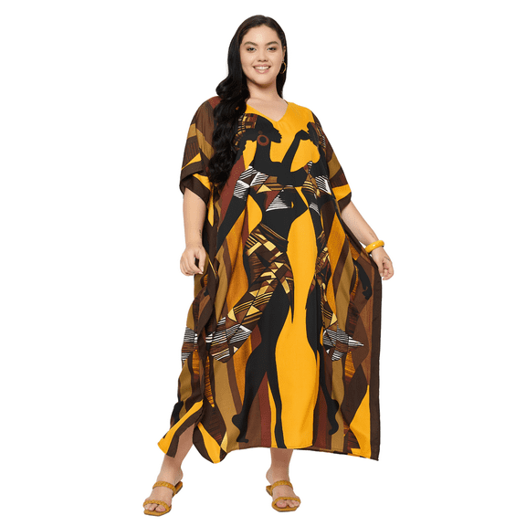 Oussum Women Plus Size Caftan Dress Long Maxi Kaftan Dress