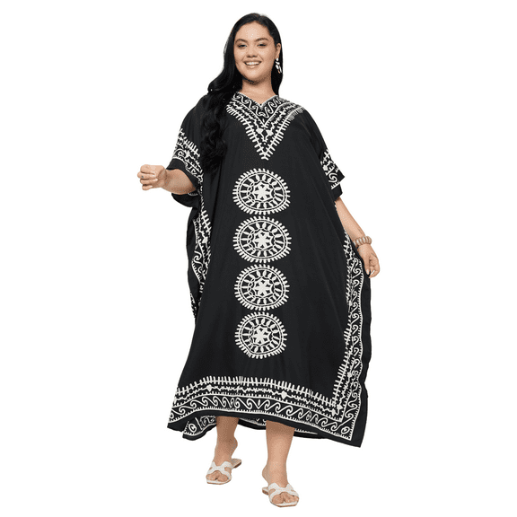 Oussum Women Plus Size Caftan Dress Long Maxi Kaftan Dress