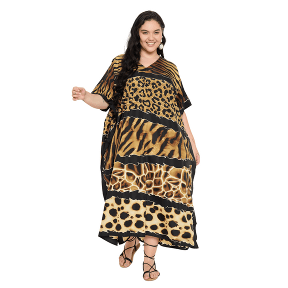 Oussum Women Plus Size Kaftan Dress Long Maxi Kaftan Loungewear Beach Caftan