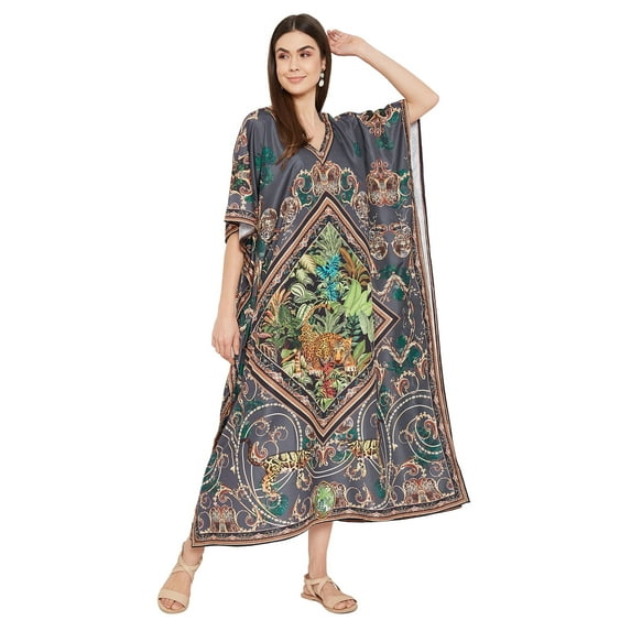 Oussum Women Plus Size Kaftan Dresses for Ladies Kimono Sleeve Caftan Long Maxi Kaftans Online