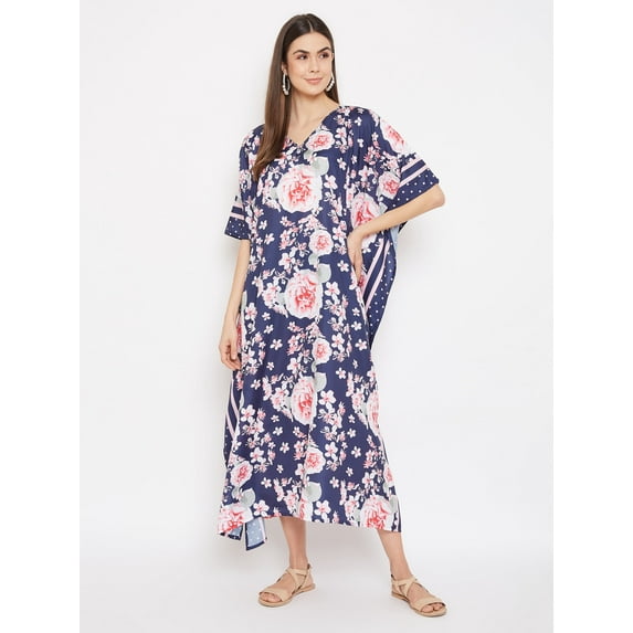 Oussum Women Plus Size Kaftan Dresses for Ladies Kimono Sleeve Caftan Long Maxi Kaftans Online