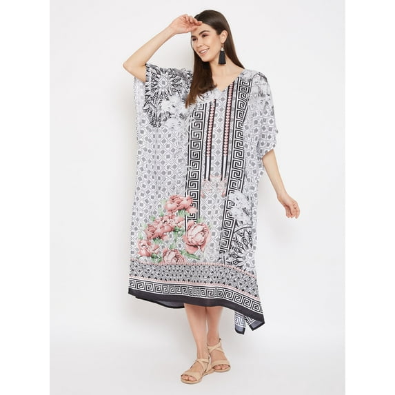Oussum Women Plus Size Kaftan Dresses for Ladies Kimono Sleeve Caftan Long Maxi Kaftans Online