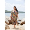 thumbnail image 1 of Oussum Women Plus Size Kaftan Dresses for Ladies Kimono Sleeve Caftan Long Maxi Kaftans Online, 1 of 9