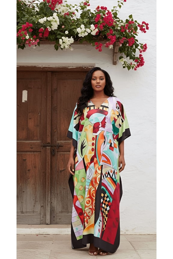 Women Plus Size Kaftan Maxi Dress Kimono Sleeve Caftan Party wear Casual Dresses Online