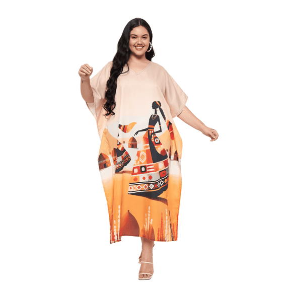 Gypsie Blu Women Plus Size Kaftan dress Elegant Loungewear Beach Caftan Dresses Summer Coverup