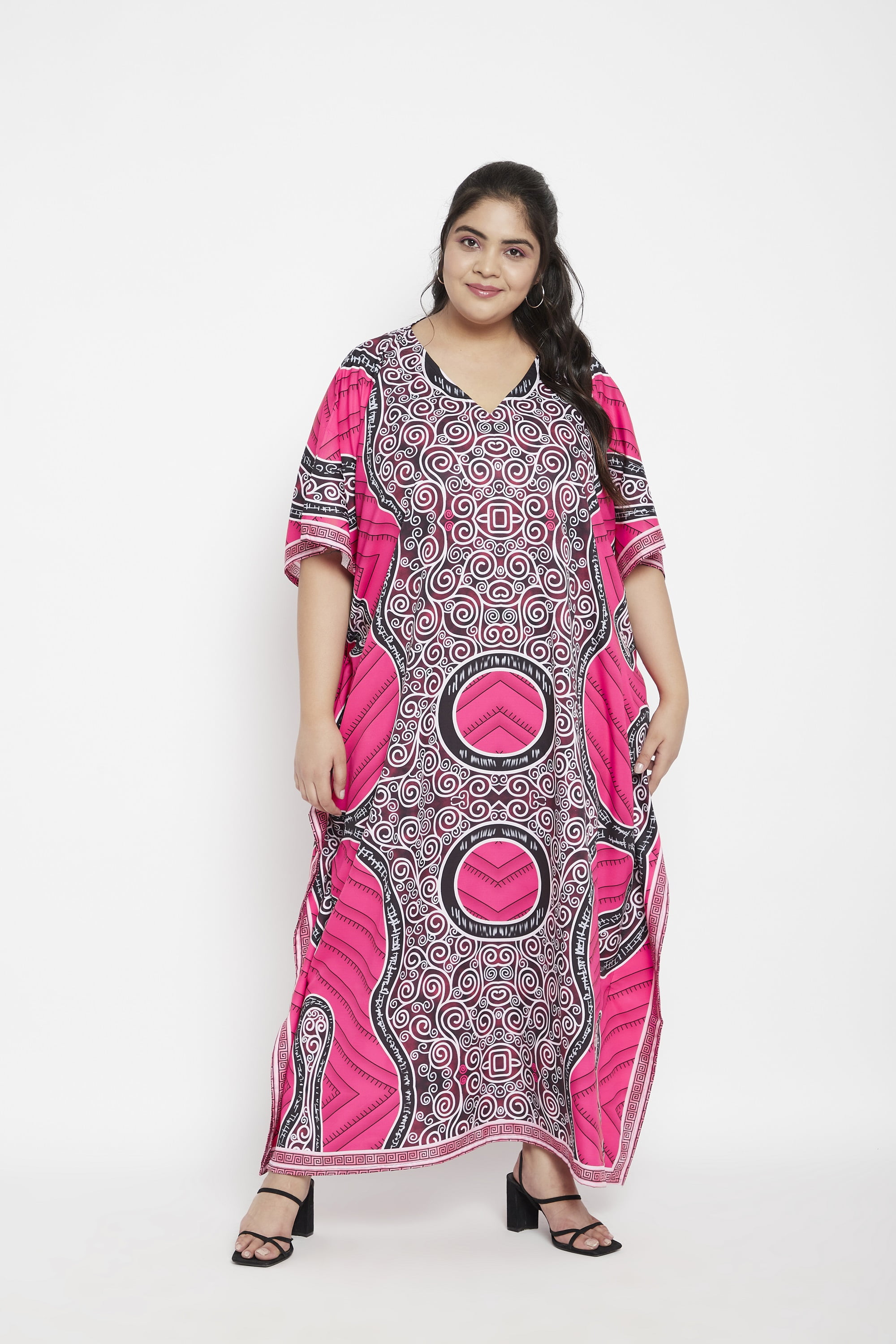 Oussum Plus Size Kaftan for Women Maxi Dress Kimono Sleeve Caftan Casual Dresses  Online - Walmart.com