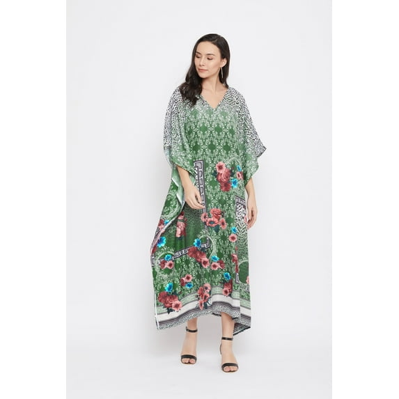 Oussum Women Plus Size Kaftans Dresses Long Maxi Dress Bohemian Caftans Loose Kimono Online