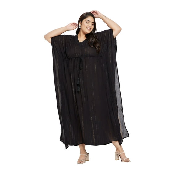 Oussum Women Plus Size Kaftans Dresses with Adjustable Drawstring Ladies Caftans