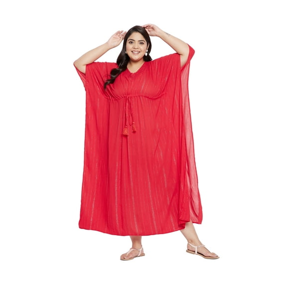 Oussum Women Plus Size Kaftans Dresses with Adjustable Drawstring Ladies Caftans